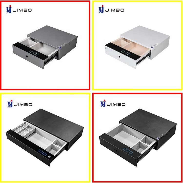 JIMBO  Wholesale Home Mini Iron Digital Electronic hidden opening Wardrobe Drawer Safe Box