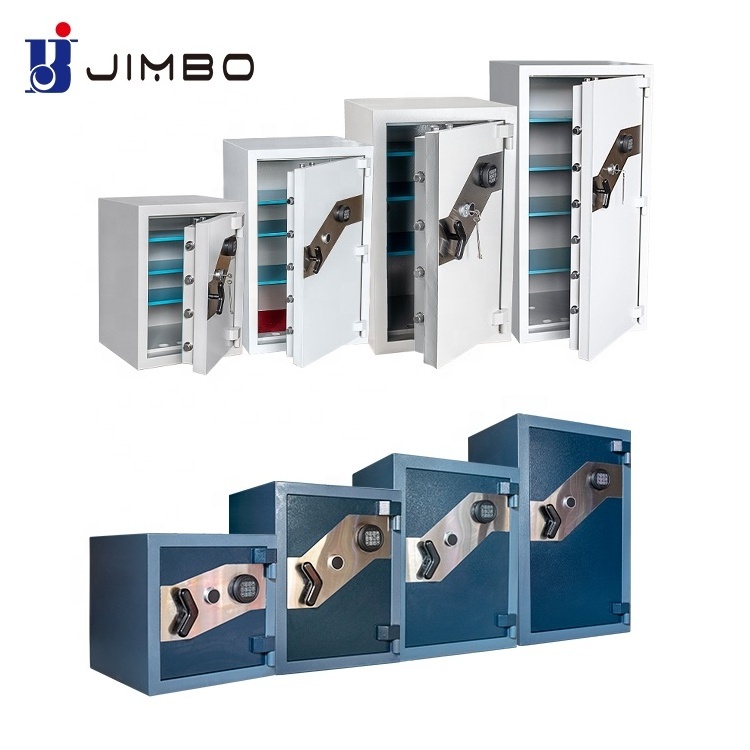 Jimbo blue large metal security jewellery coffre fort home fireproof burglarproof safes with combination lock