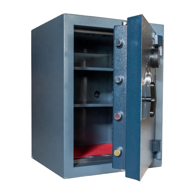 Jimbo blue large metal security jewellery coffre fort home fireproof burglarproof safes with combination lock