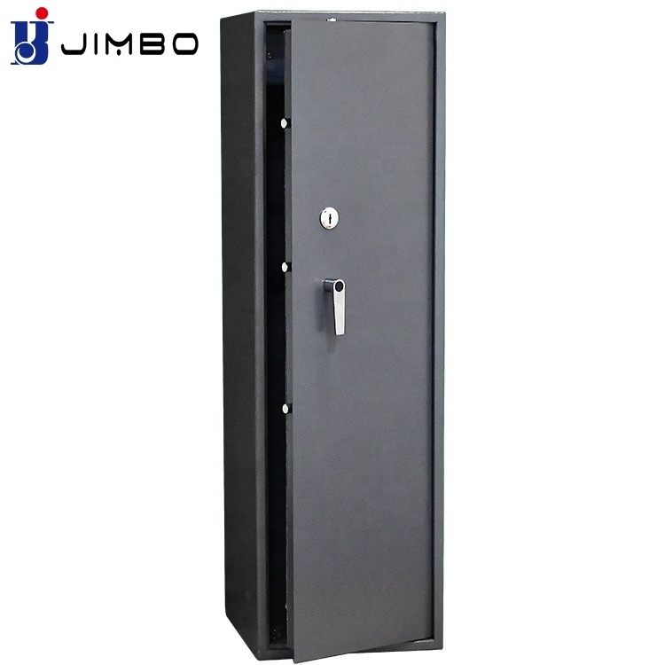 JIMBO china 5 guns treadlock storage hidden gun safes box with key lock