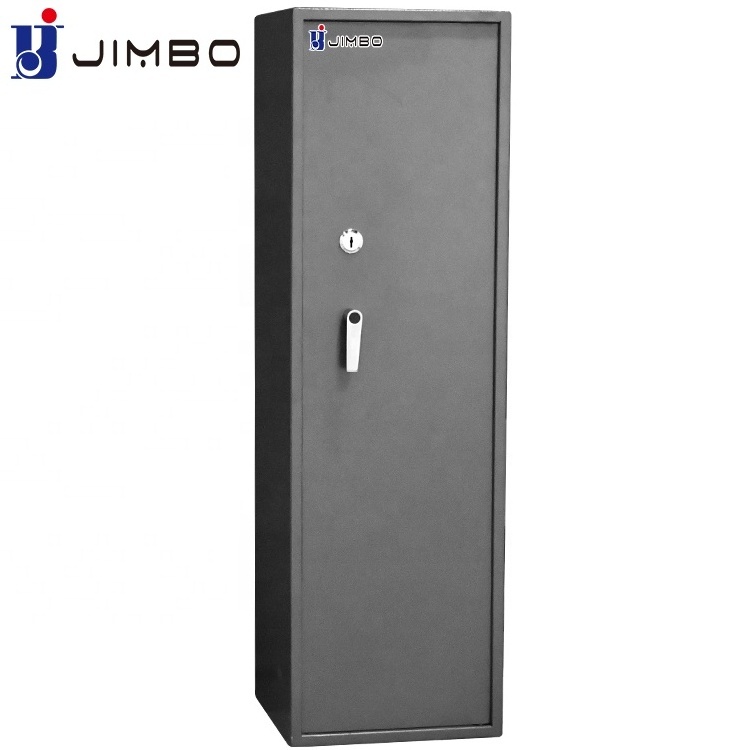 JIMBO china 5 guns treadlock storage hidden gun safes box with key lock