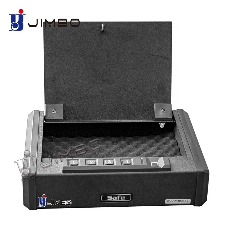 JIMBO factory security metal hand gun safe with Biometric Fingerprint Lock