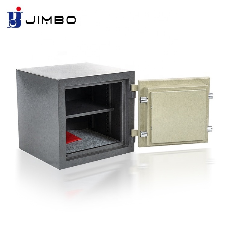 JIMBO Promotion metal money locker key safe lock box home hotel office security fire safe box with shelf