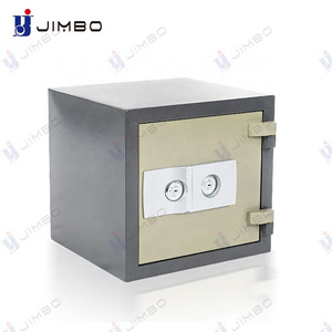 JIMBO Promotion metal money locker key safe lock box home hotel office security fire safe box with shelf