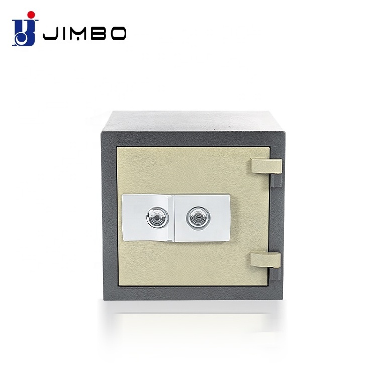 JIMBO Promotion metal money locker key safe lock box home hotel office security fire safe box with shelf