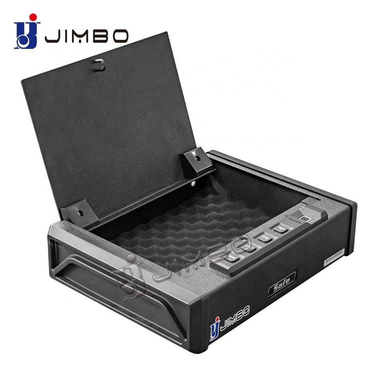 JIMBO factory security metal hand gun safe with Biometric Fingerprint Lock