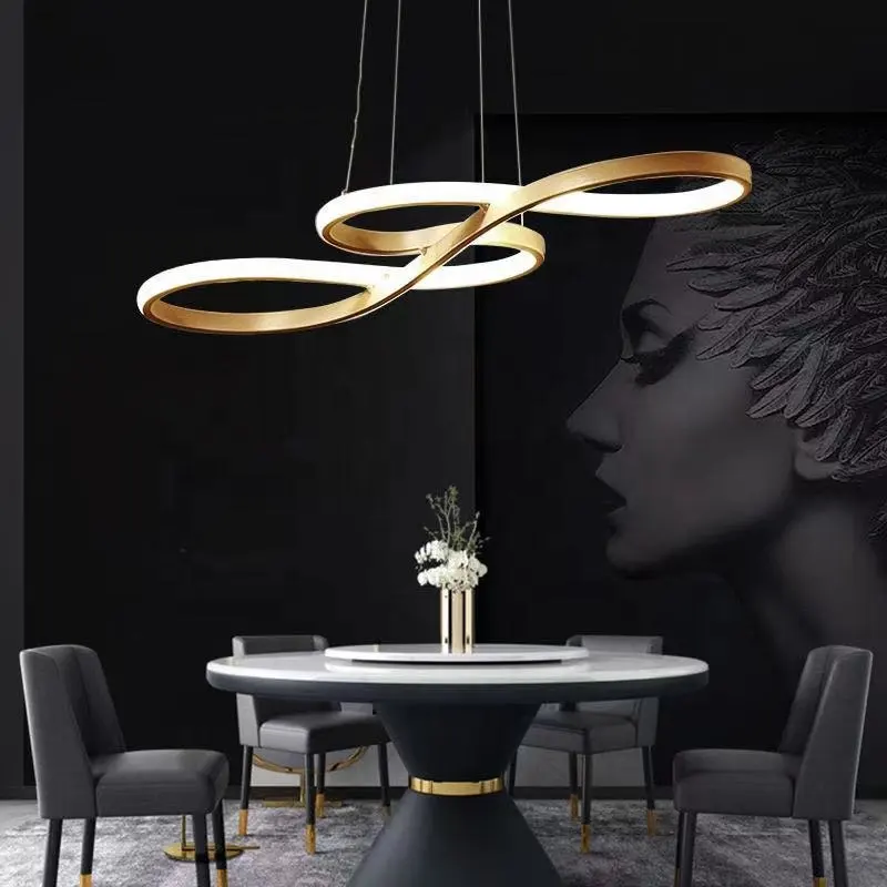 2023 Modern Acrylic Led Chandeliers Luxury Gold Chandelier Pendant Lights Dining Living Room Home Lighting Chandelier