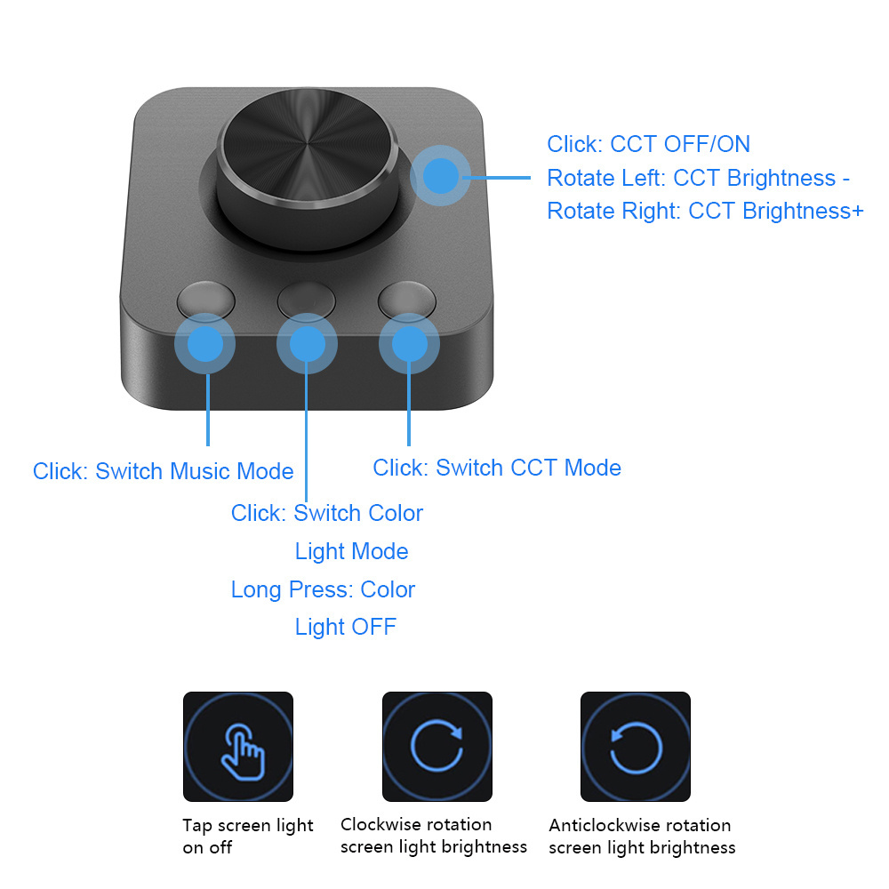 Bar Wireless Remote Control Desk Lamp Screen bar Display Hanging Light Eyes Protection PC Computer RGB Screen Monitor Light