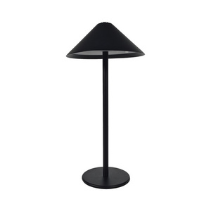 Rechargeable Touch Switch Battery Night Light Black Umbrella Shaped Cordless Bar Triangle Table Lamp