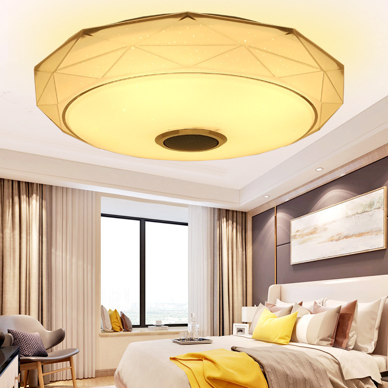 Modern Music Ceiling Light Led Colorful Smart Audio Ceiling Light Mobile Application Remote Control Ceiling Panel Light