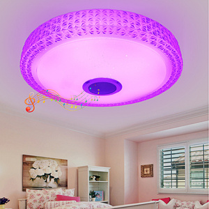 Smart Music Remote Control RGB Multicolor Decorative House Lighting Modern LED Crystal Ceiling Lamps For Living Room Shower Room