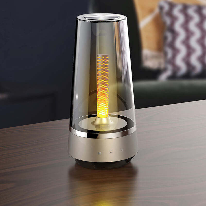 Rechargeable Led Desk Lamp Office Table Lights With Bluetooth Speaker Atmosphere Bedroom Bar Hotel Lamp Candle mood lights