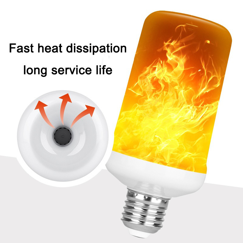 Hot Sale LED Flame Light Atmosphere Simulation Flame Bulb E26 E27 Home Dynamic Simulation Flame Bulb