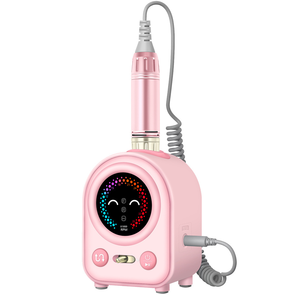 Mini Nail Drill Machine Cute Design New Electric Professional NailDrill With Handpiece Holder Nail Equipments