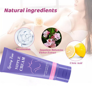 Private Label Whitening Soothing Breast Nipple Cream for Women Mom Feeding Mom Nursing Pink Breast Enhancers Nipple Cream