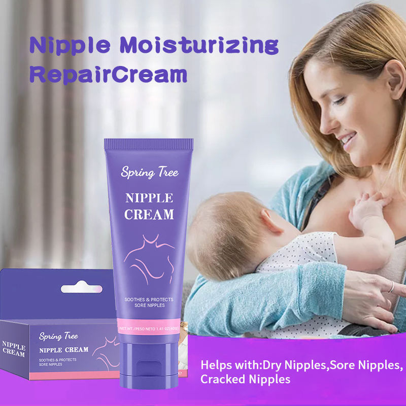 Private Label Whitening Soothing Breast Nipple Cream for Women Mom Feeding Mom Nursing Pink Breast Enhancers Nipple Cream