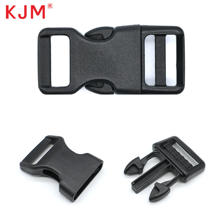 Pet collar and leash accessories 10mm 15mm 20mm pet hardware small plastic buckle dog cat breakaway side release collar buckle