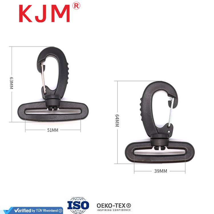 KJM Best Price Tactical Part Sling Bag Shoulder Strap Nylon Belt Webbing Buckle Plastic Snap Hook