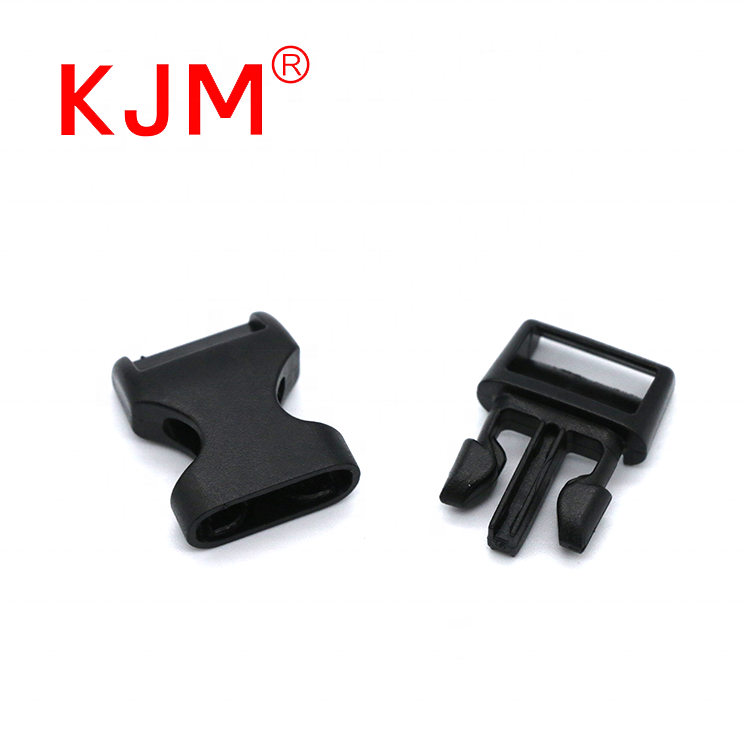 Customized 15mm Quick Release Plastic Curved Buckle Helmet Clip