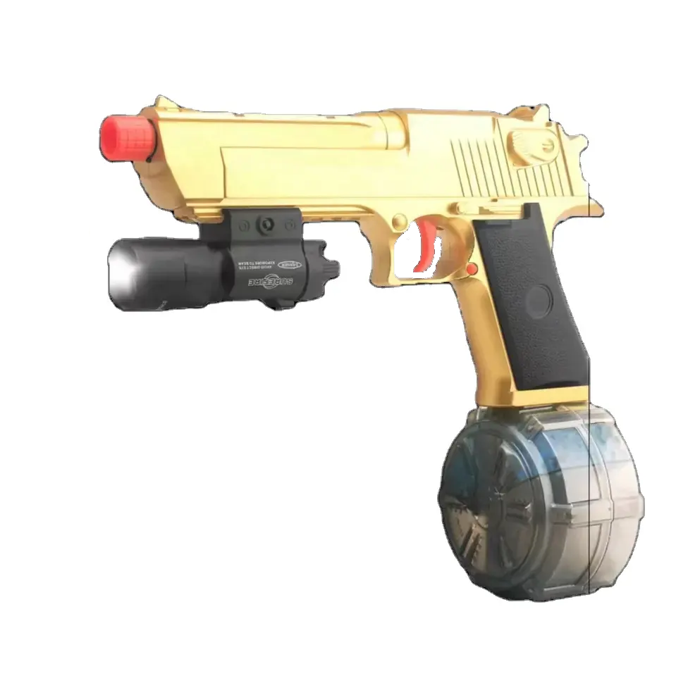 Jimei wholesale high quality automatic manual gel bead blaster pistol gun toy splatter water bullet toy gun pistol for kids