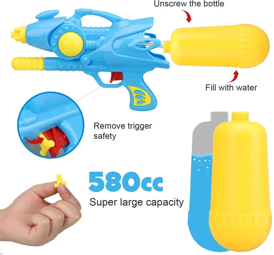 JiMei Outdoor Toy Summer Game Plastic Funny Children Water Gun Garden Party Water Gun