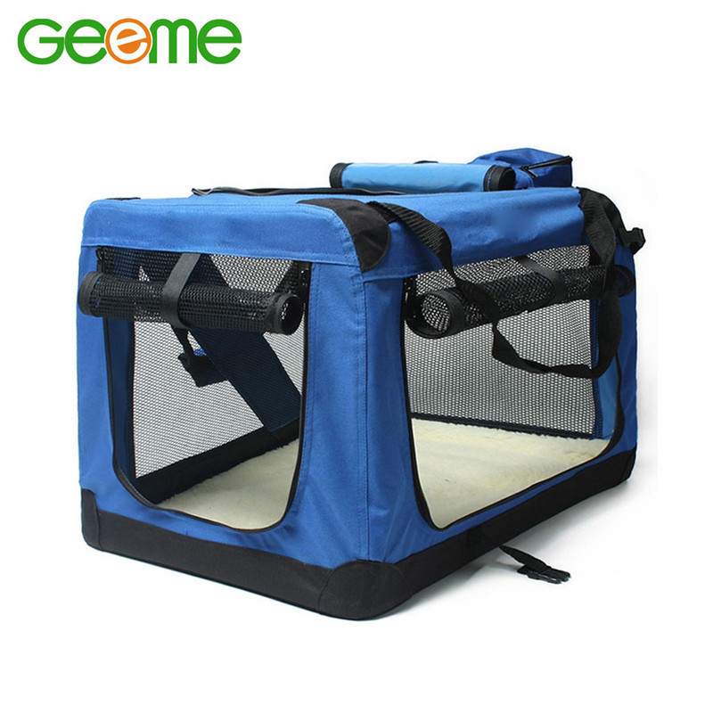 JT7002 Folding Portable Dog Pet Carrier with Fleece Mat