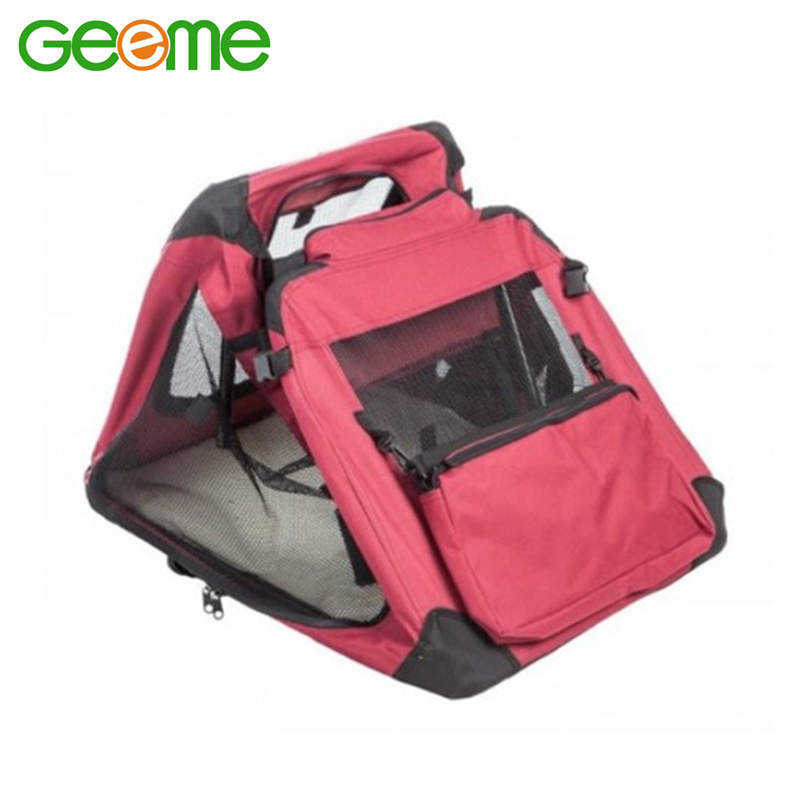 JT7002 Folding Portable Dog Pet Carrier with Fleece Mat