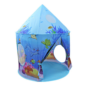 Folding Portable Baby Playhouse Indoor Dollhouse Castle Yurt Kids Ocean tent