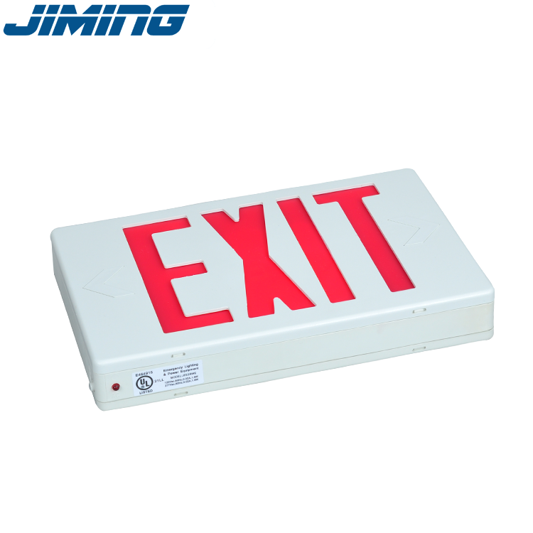 JEE2RWE UL & cUL Approved Hotel use emergency exit light powered exit signs