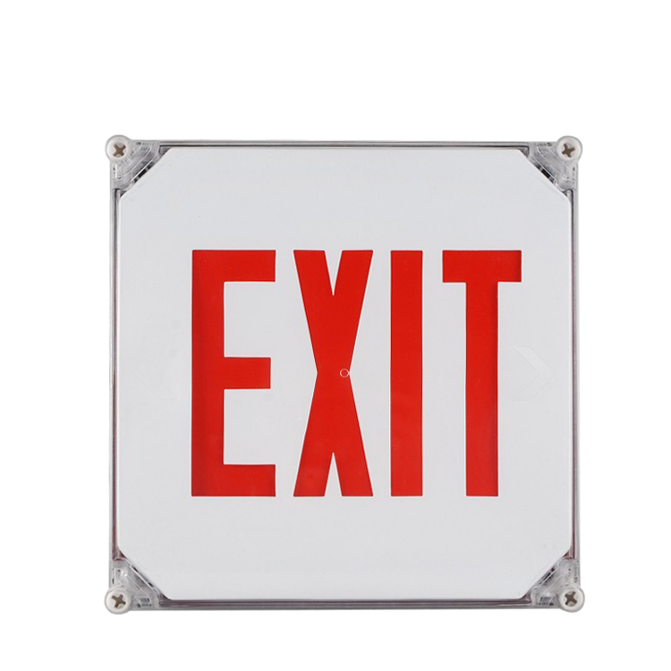 UL Approved Wet location rated EXIT SIGN JEEWPR battery operated lighted exit signs