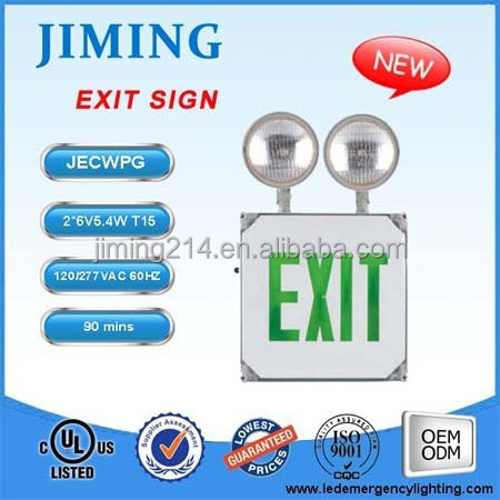 JIMIING UL&cUL Listed Emergency Lamp Exit Sign JECWPG battery operated emergency exit lights