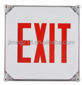 UL Approved Wet location rated EXIT SIGN JEEWPR battery operated lighted exit signs