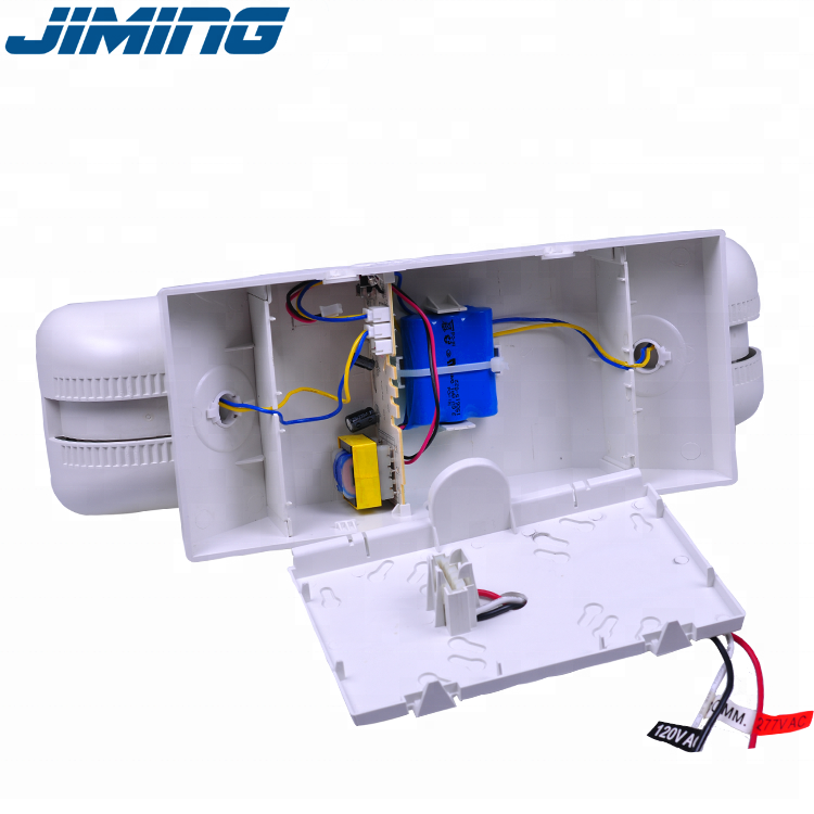 Made by JIMING Emergency Lighting Manufacturer Rechargeable Twin Spot Battery Back Up Led Emergency Light