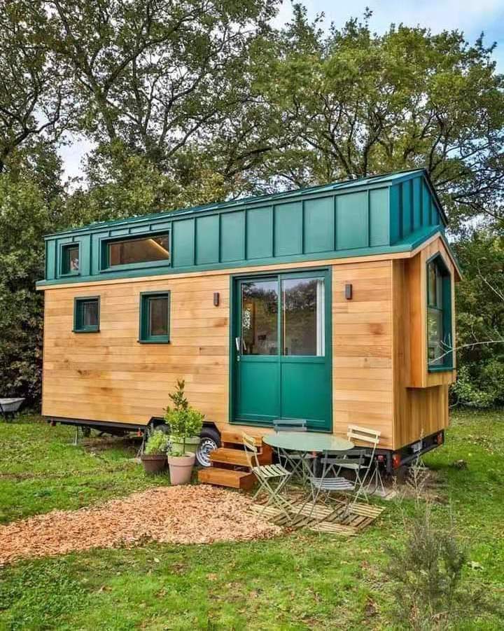 Prefab prefabricated flat pack modular container camper portable trailer mobile tiny home house on wheels