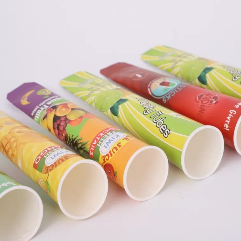 China Factory Customized Ice Cream Paper Calippo Tube Packaging For Ice Lollies