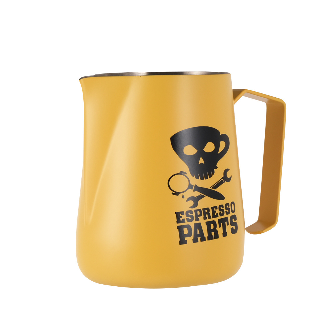 450ml High Quality Fashion Style Coffee Yellow Color Cow Milk Jug Stainless Steel Pitcher Coffee Latte Milk Jug