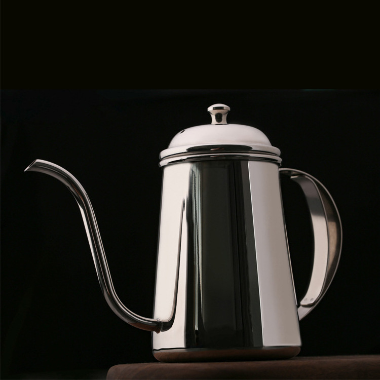 Hand Pour Over Gooseneck Kettle Stainless Turkish Drip Tea Hand Rinse Coffee Pot