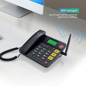 gsm 4g home office decktop cordless landline phone with sim card slot landline 4G sim card gsm fixed wireless desktop phone