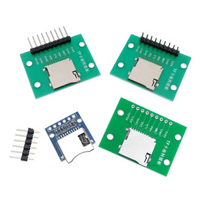 TF Card Holder Adapter Board 9P 10Pin Self Elastic Card Holder T-Flash SD Card Holder Micro SD PCB Transfer test board module