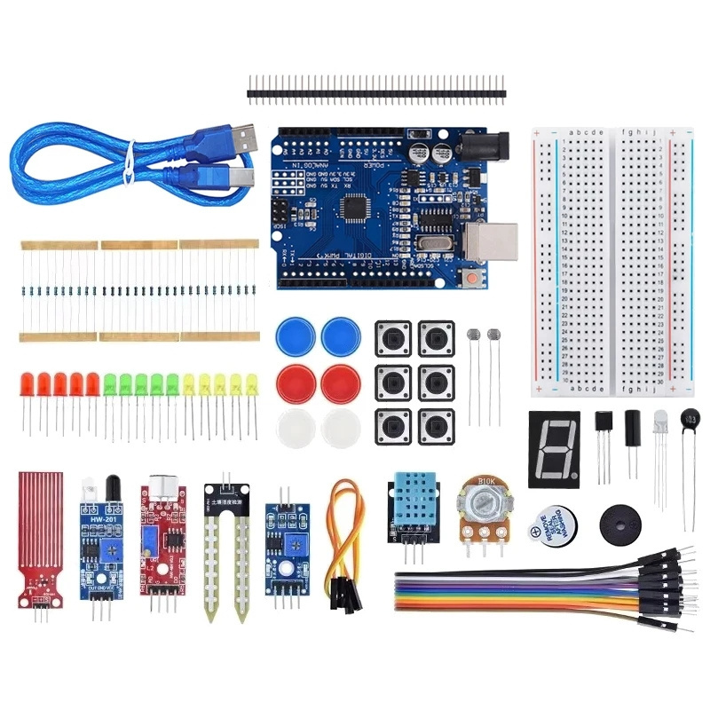 Basic Starter Kit for Arduino Uno Set R3 DIY Kit - R3 Board / Breadboard + Retail Box