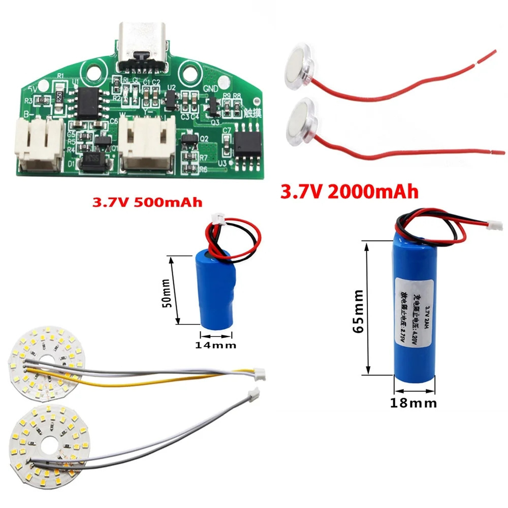 Type-C table lamp circuit board USB charging three gear stepless dimming led touch small night lamp control module Connector