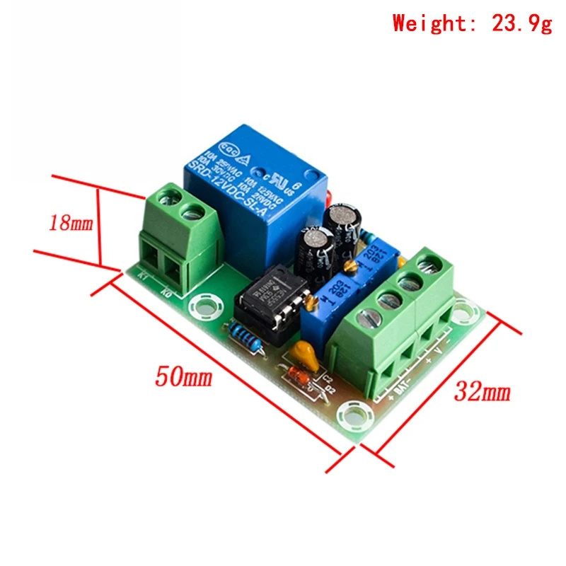 XH-M601 Battery Charging Control Board 12V Intelligent Charger Power Supply Control Module Panel Automatic Charging/Stop Switch