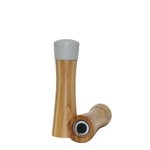 Hot selling Bamboo hand crank pepper grinder mill salt and pepper mill