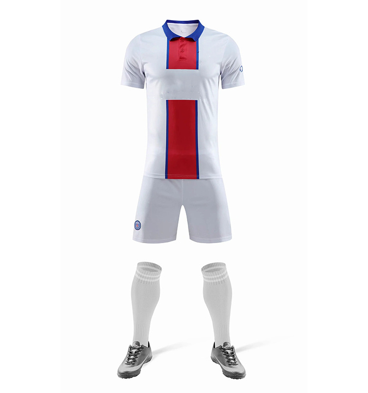 2021 Latest Club White Men Soccer-Shirts Tracksuit Football Uniform Jersey Kits