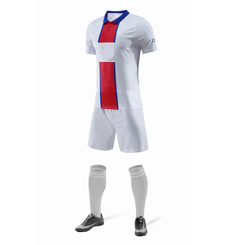 2021 Latest Club White Men Soccer-Shirts Tracksuit Football Uniform Jersey Kits