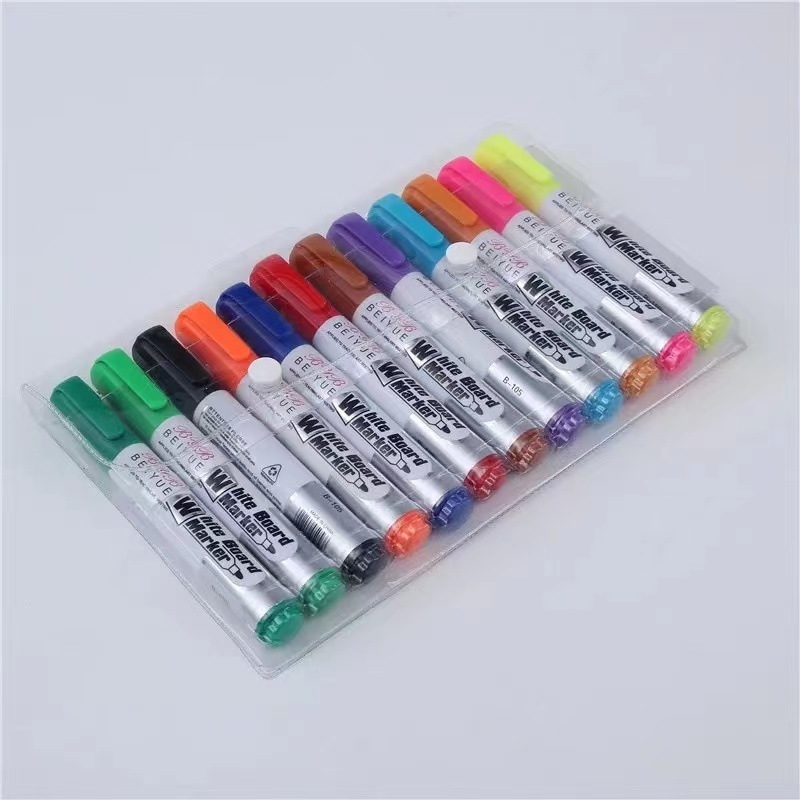 school and office good quaily white board marker refill ink 8 Colors Set Black Empty Refillable Whiteboard Marker