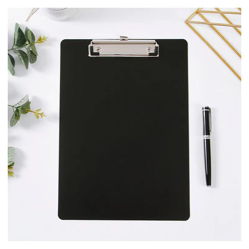 A4 double sided high quality folding PVC clipboard with pocket with pen holderfoldable clipboard for office clip board