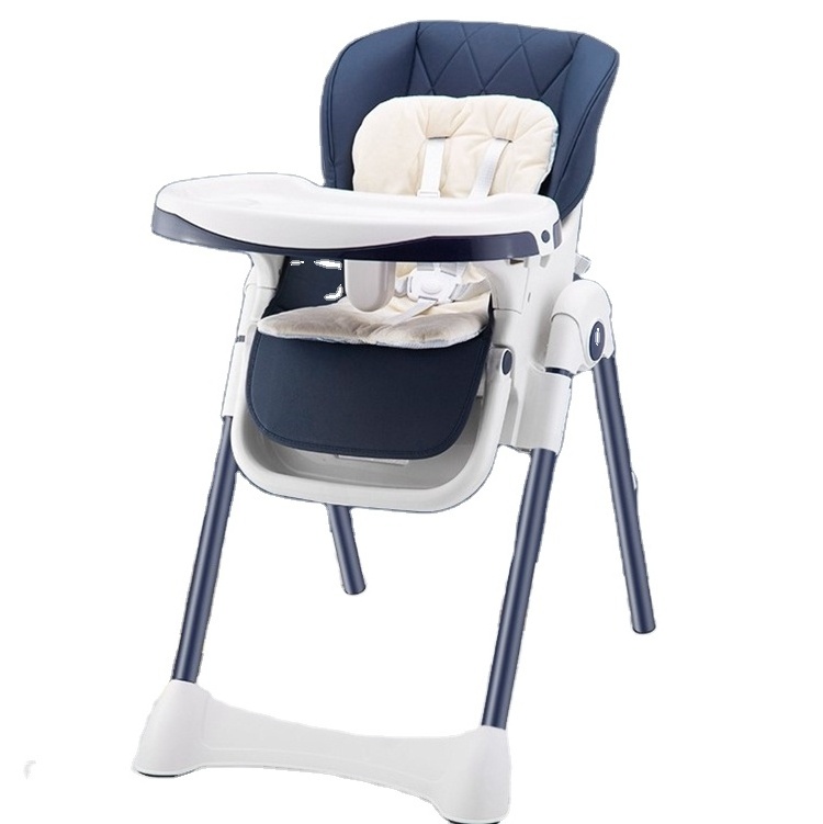 Baby Folding Adjustable High Chair, Removable Tray Multifunction Toddler Kids High Chair For Feeding