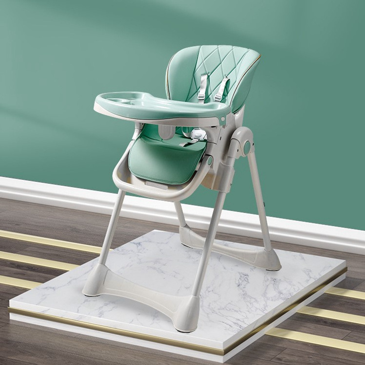 Baby Folding Adjustable High Chair, Removable Tray Multifunction Toddler Kids High Chair For Feeding