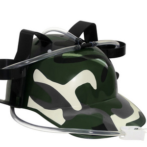 Game Toy Drink Soda Party Hat Camouflage Drinking Helmet